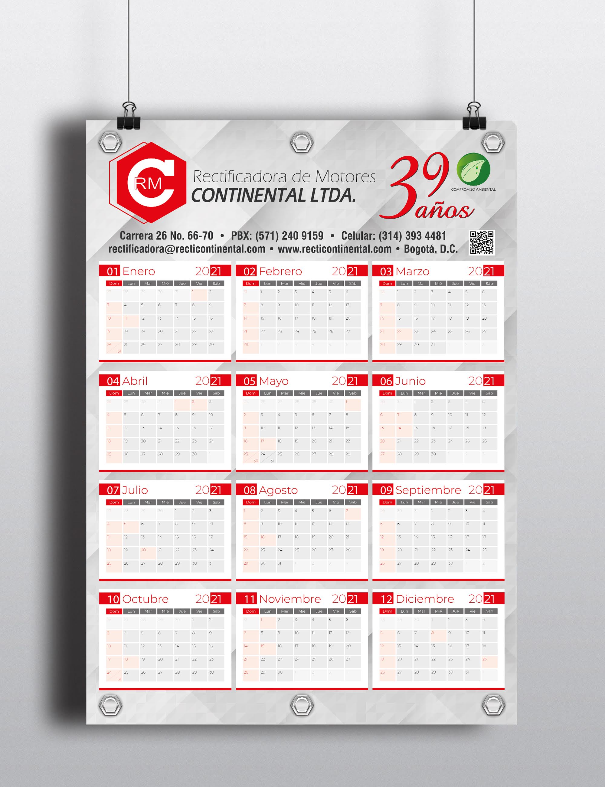 Calendario de Pared